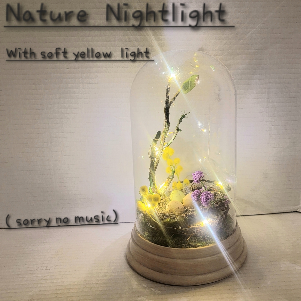 Nature Nightlight with Soft Yellow Light